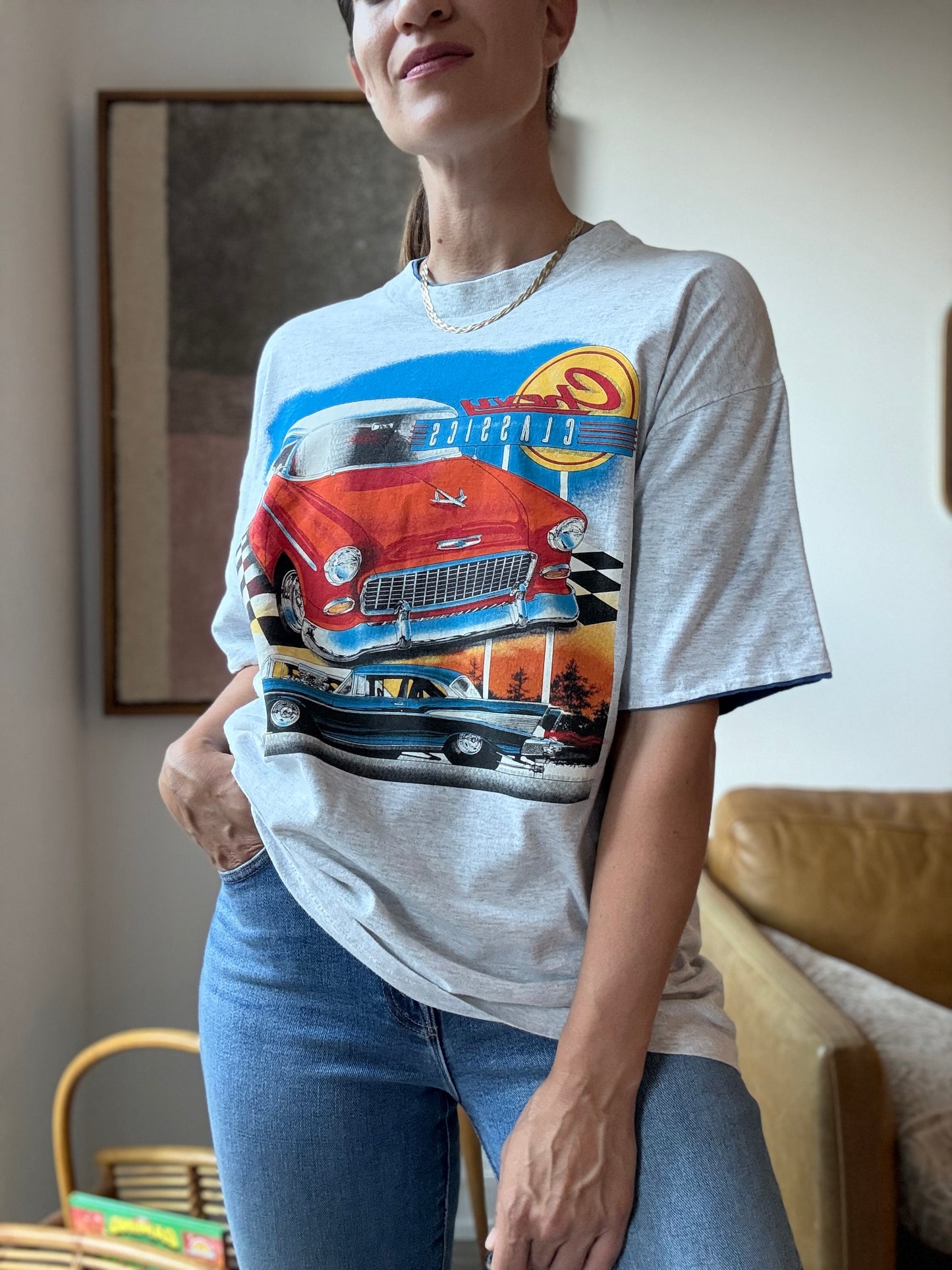 Vintage Chevy Classics Car T-Shirt - Size XL
