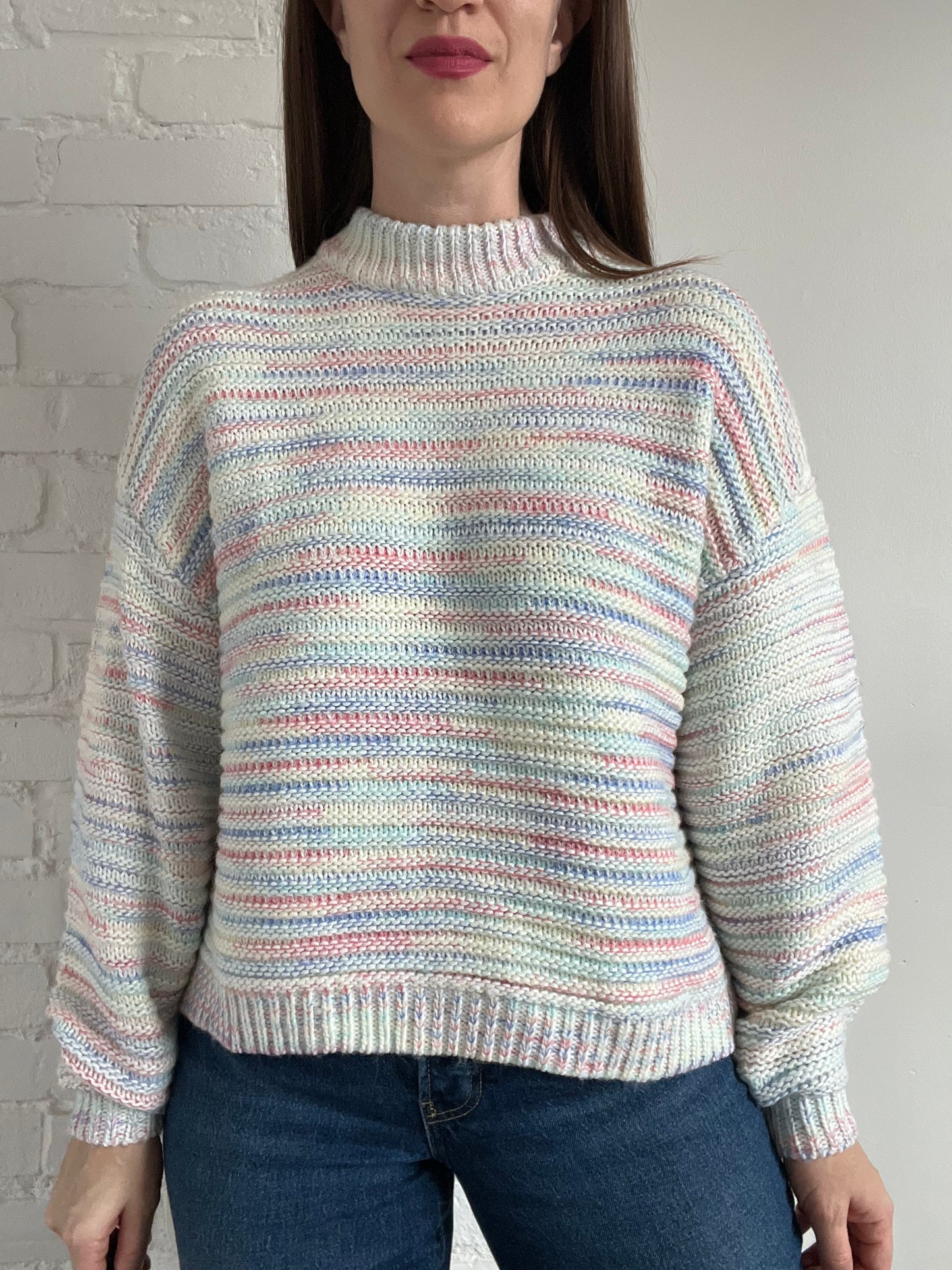 Slouchy Yarn Pastel Knit - S (oversized)