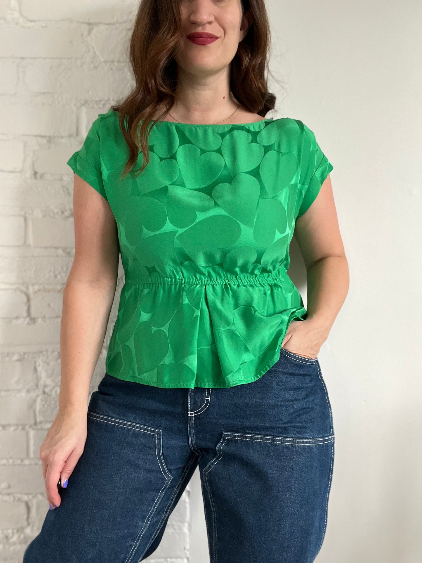 Marc Jacobs Heart Silk Top - Size S