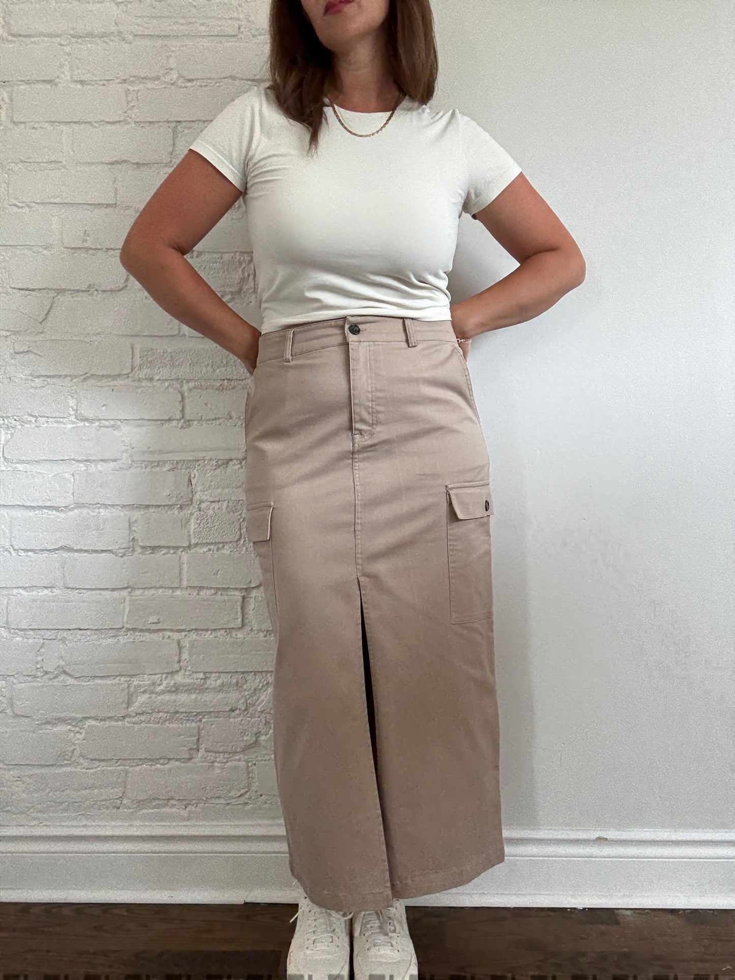 Jason Wu Tan Khaki Skirt - Size M
