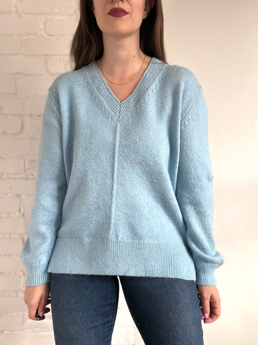 Blue Knitted Jumper - M (Copy)