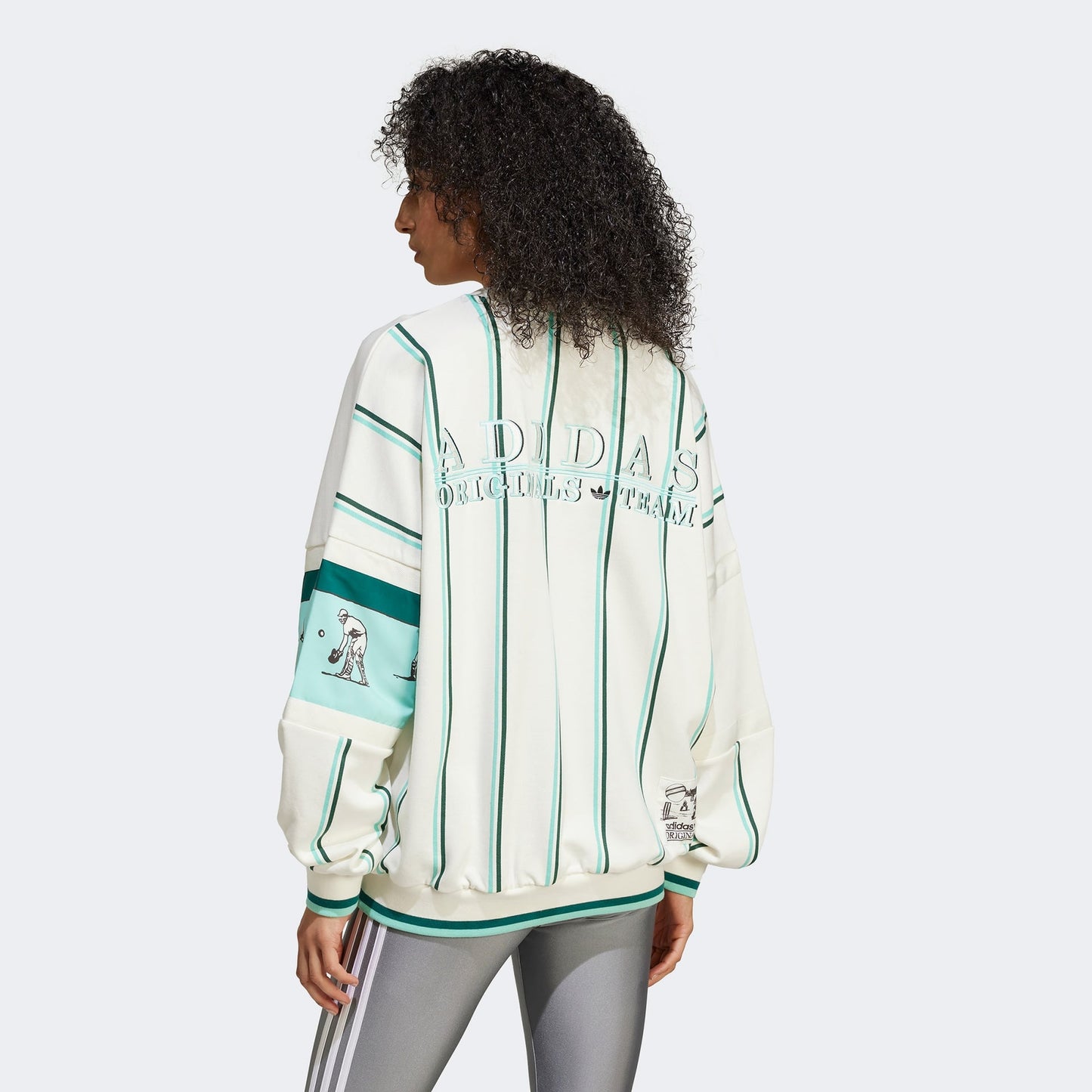 Retro Adidas Cricket Crew Sweatshirt - Size Large
