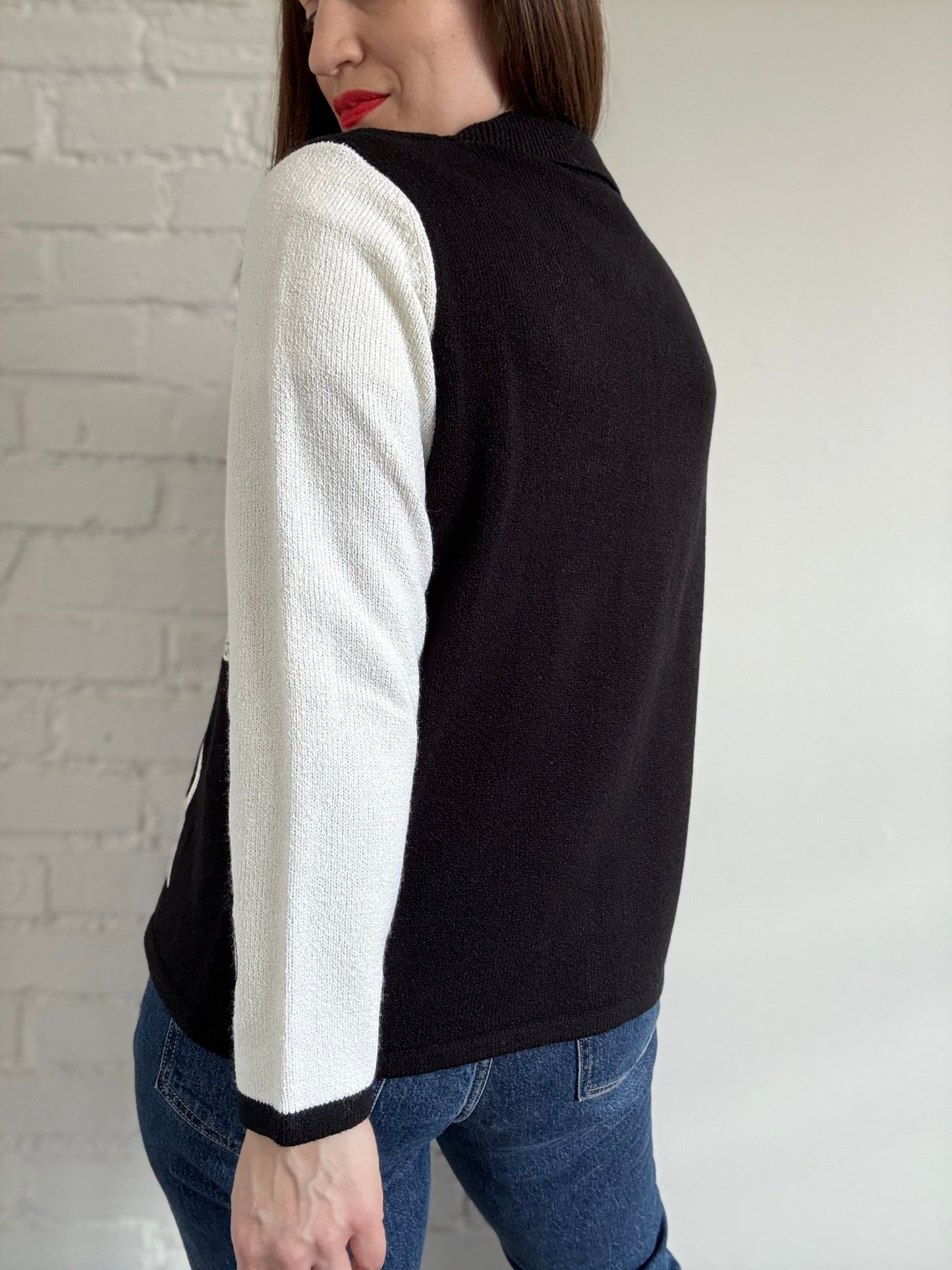 Siamese Cat Cardigan - Size M