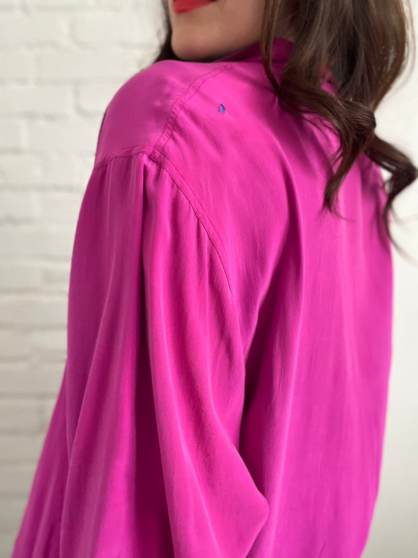 Double-Sided Silk Leaves Bomber - Size L/XL