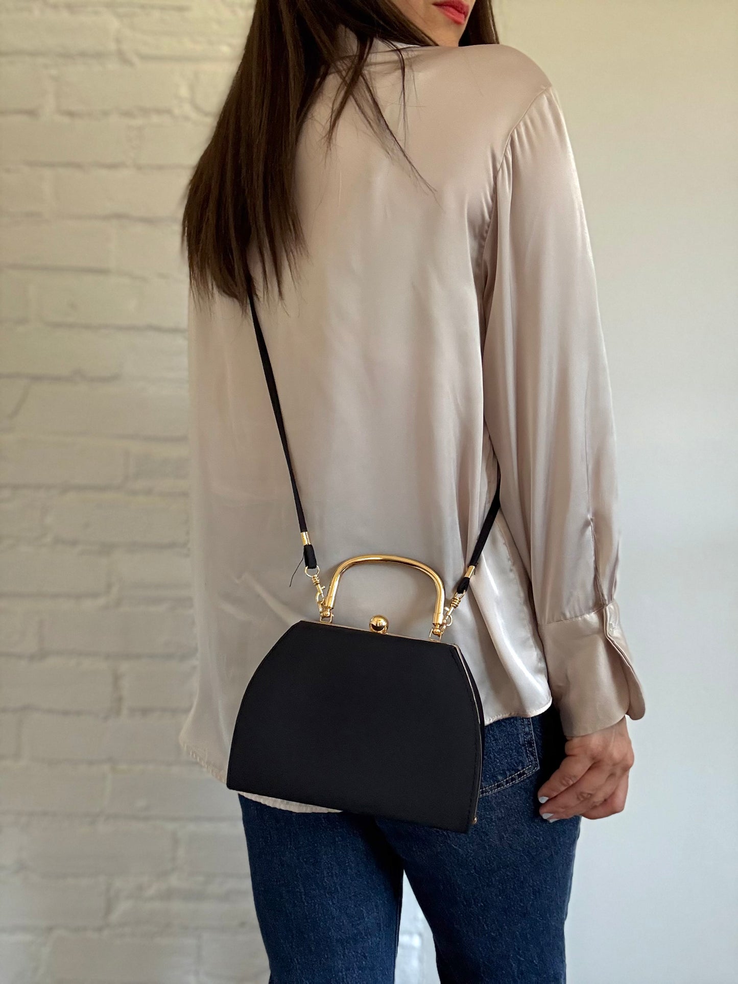 Satin Structured Purse