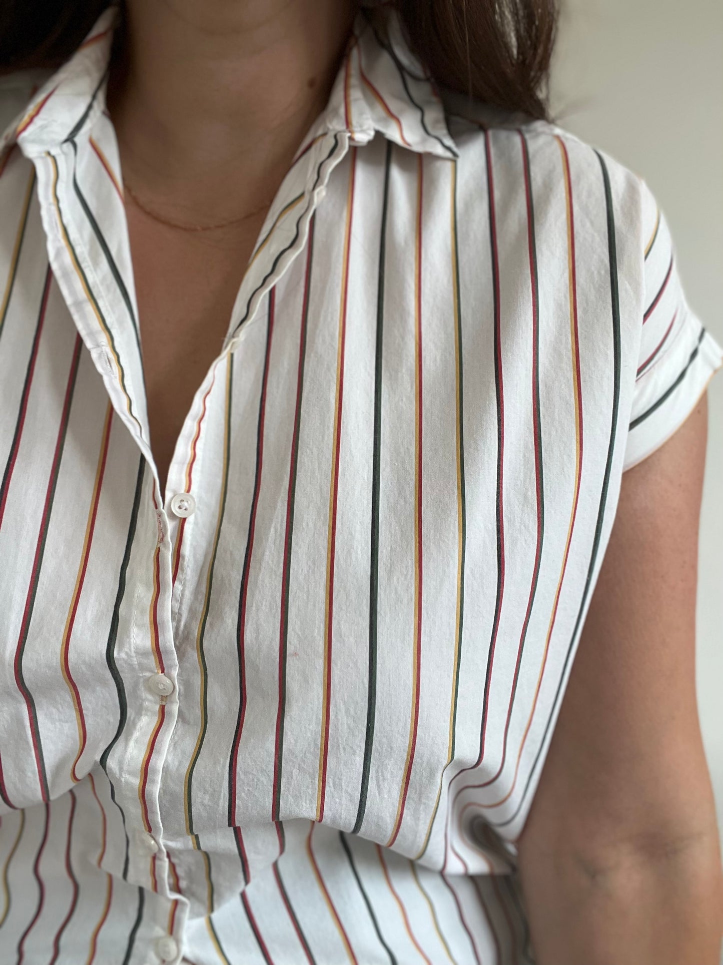 Madewell Stripe Central Shirt - XXS (oversized)