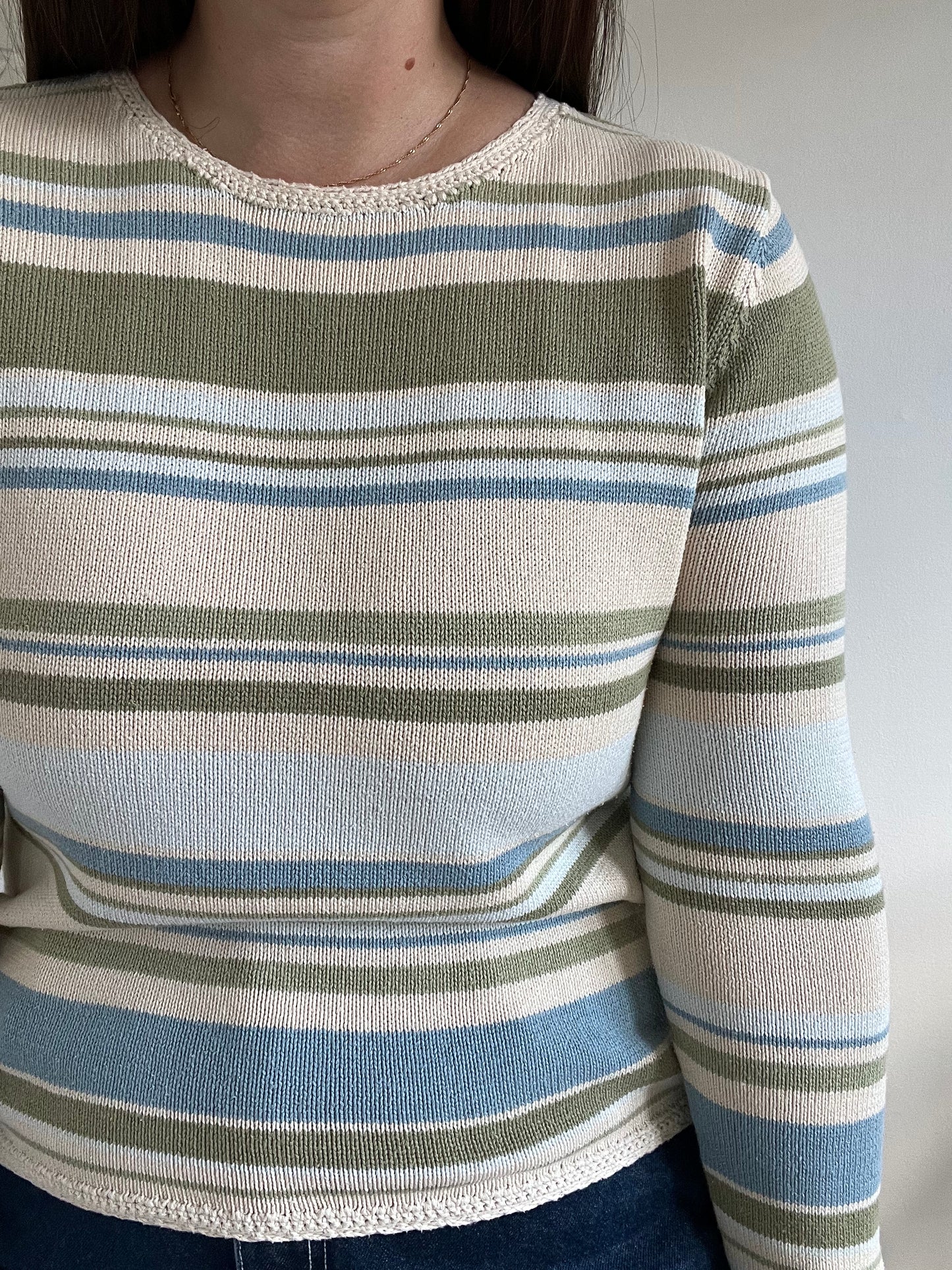Striped Lounge Knit Sweater - M/L