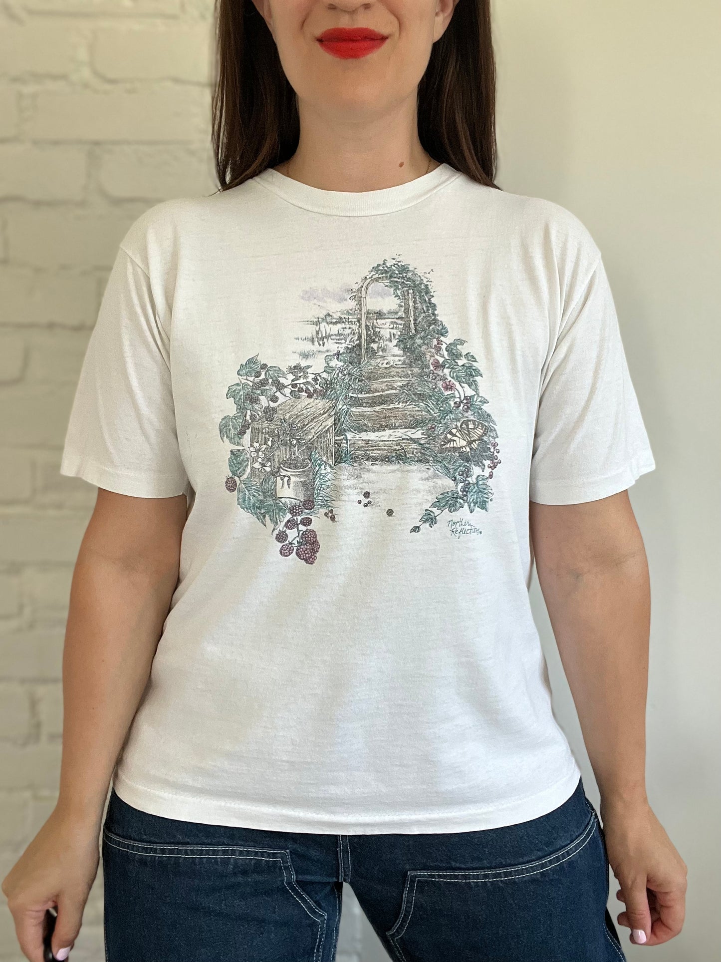 Vintage Northern Reflections Garden T-shirt - L