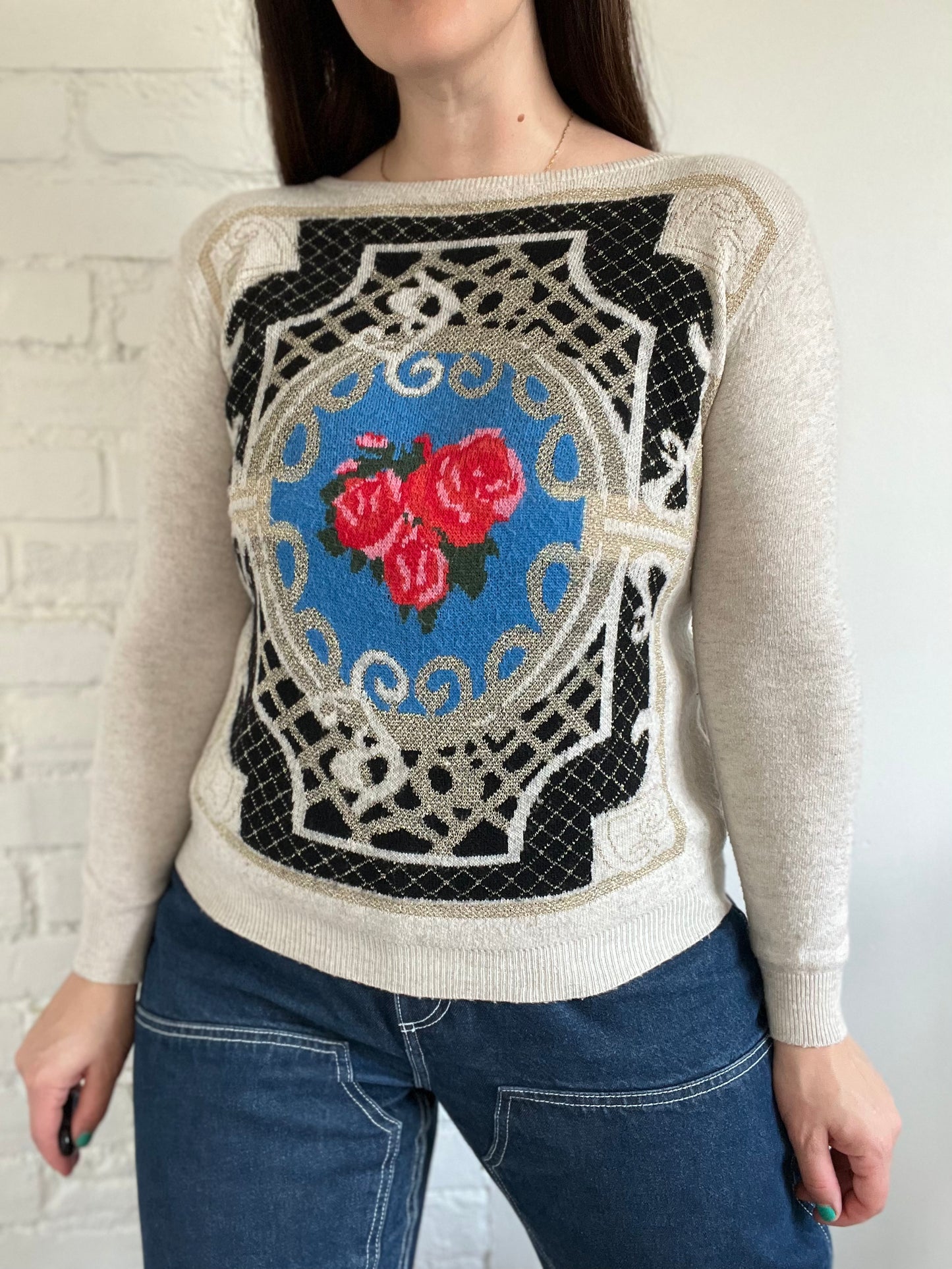 Treasure Trove Roses Sweater - S