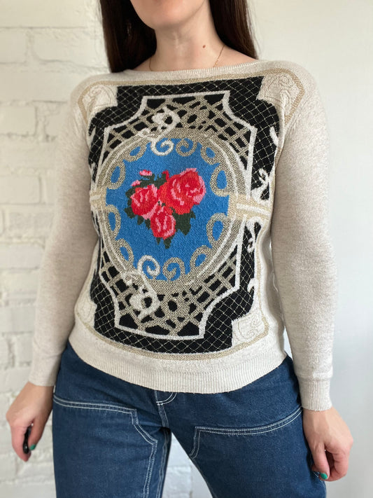 Treasure Trove Roses Sweater - S