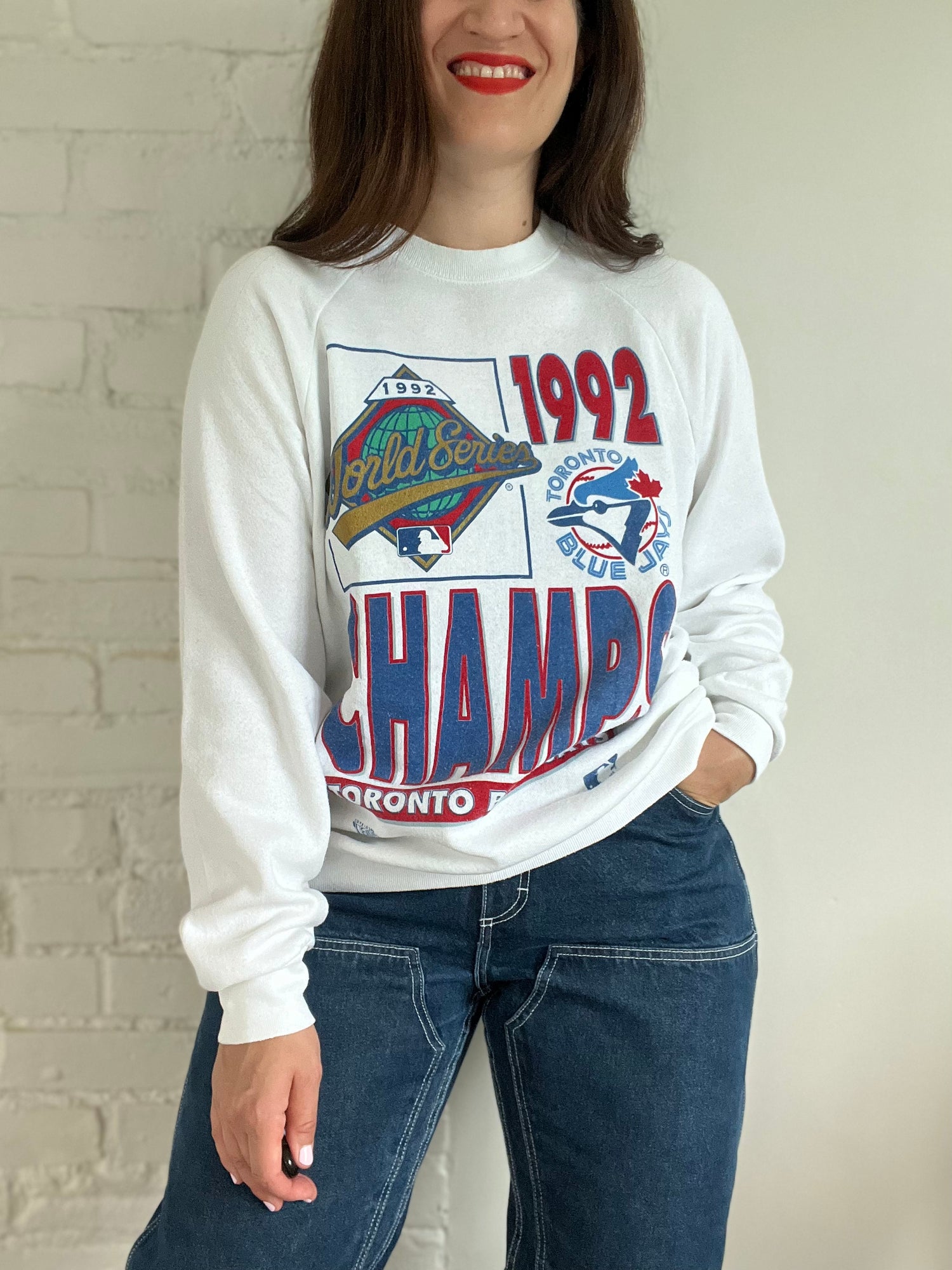 1992 World Series Blue Jays Champion Sweater - L/XL – Hettie's