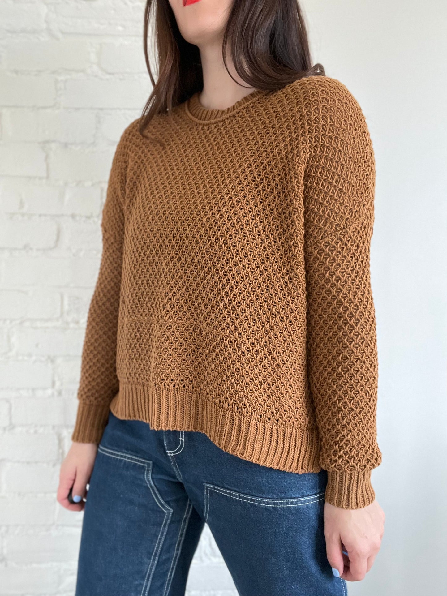 Madwell Netted Copper Sweater - S