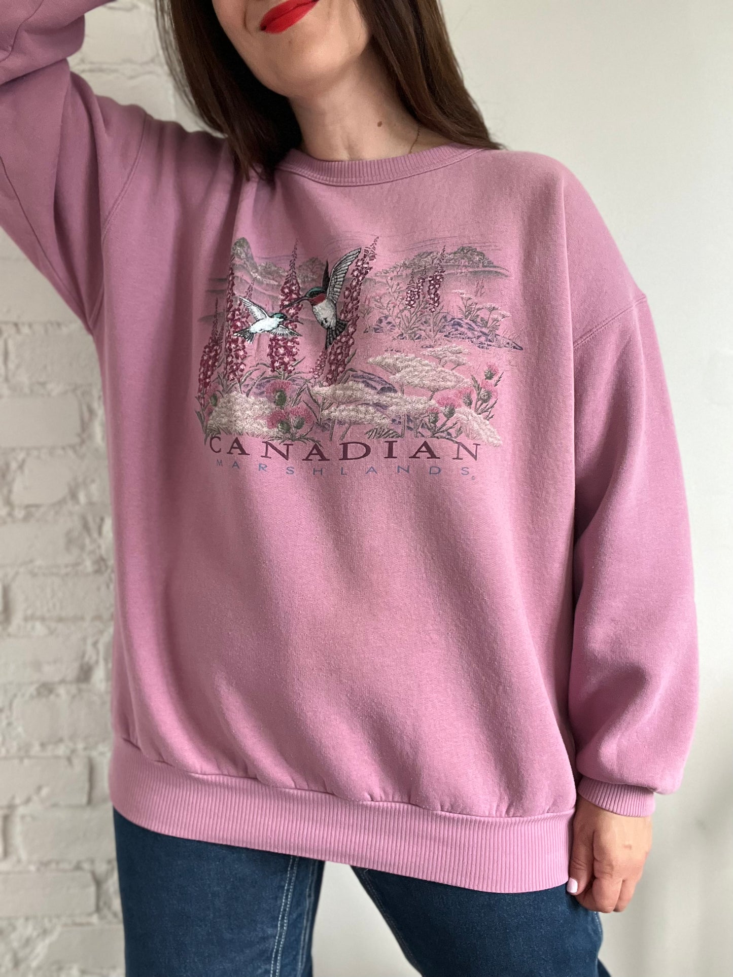 Canadian Marshlands Embroidery Sweater - XL/XXL