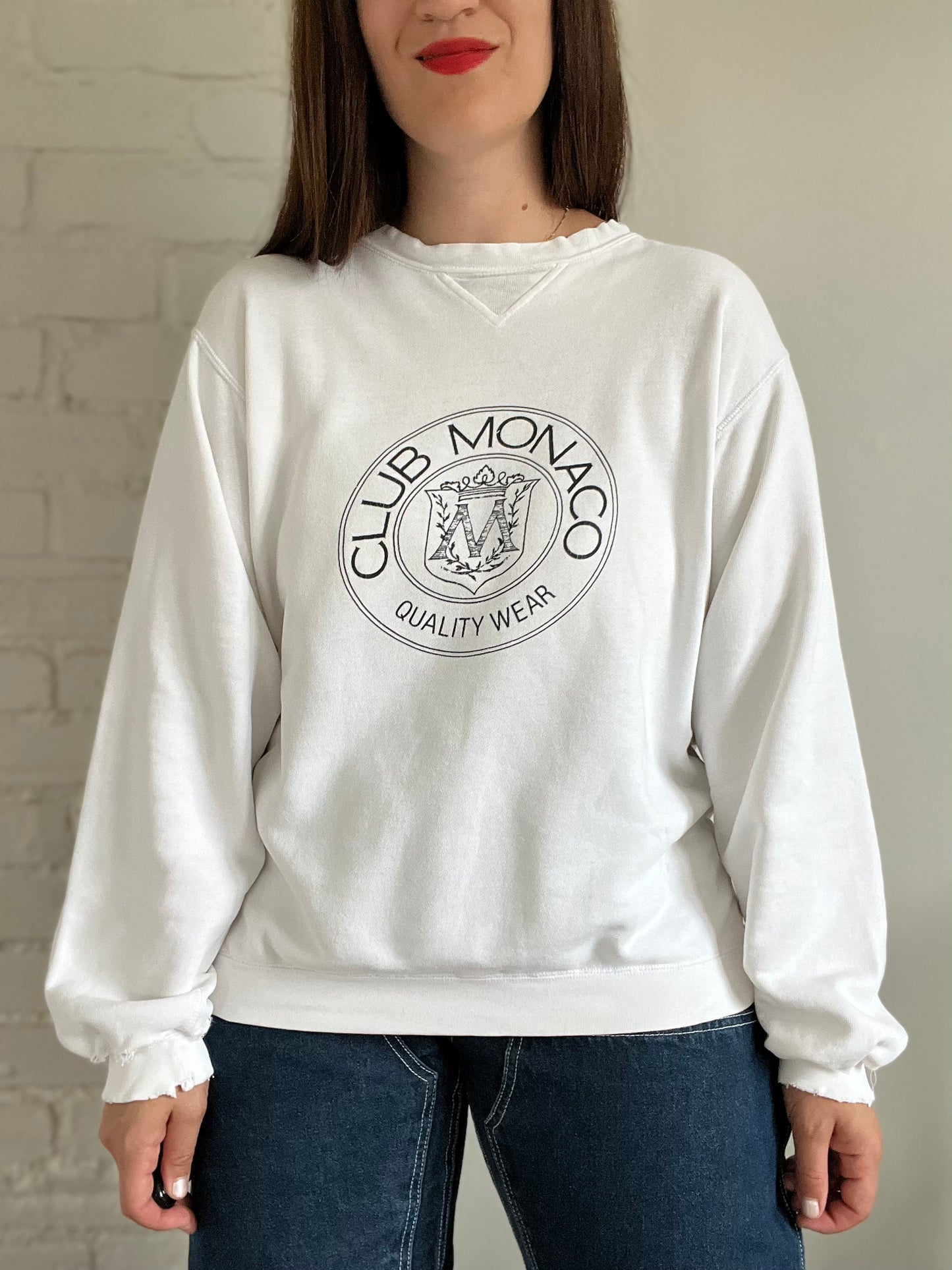 1985 Club Monaco Heritage Crest Sweater - L