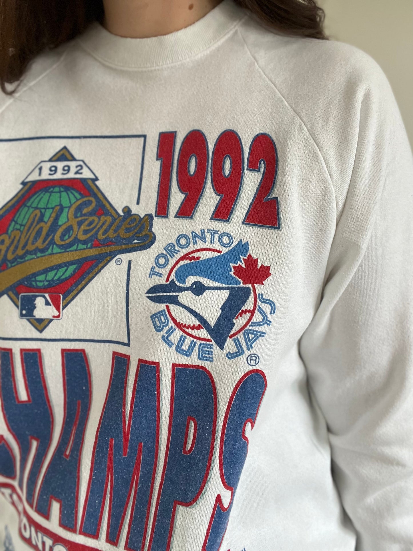 vintage 1992 1993 Toronto Blue Jays MLB World Series Champions Sweatshirt XL