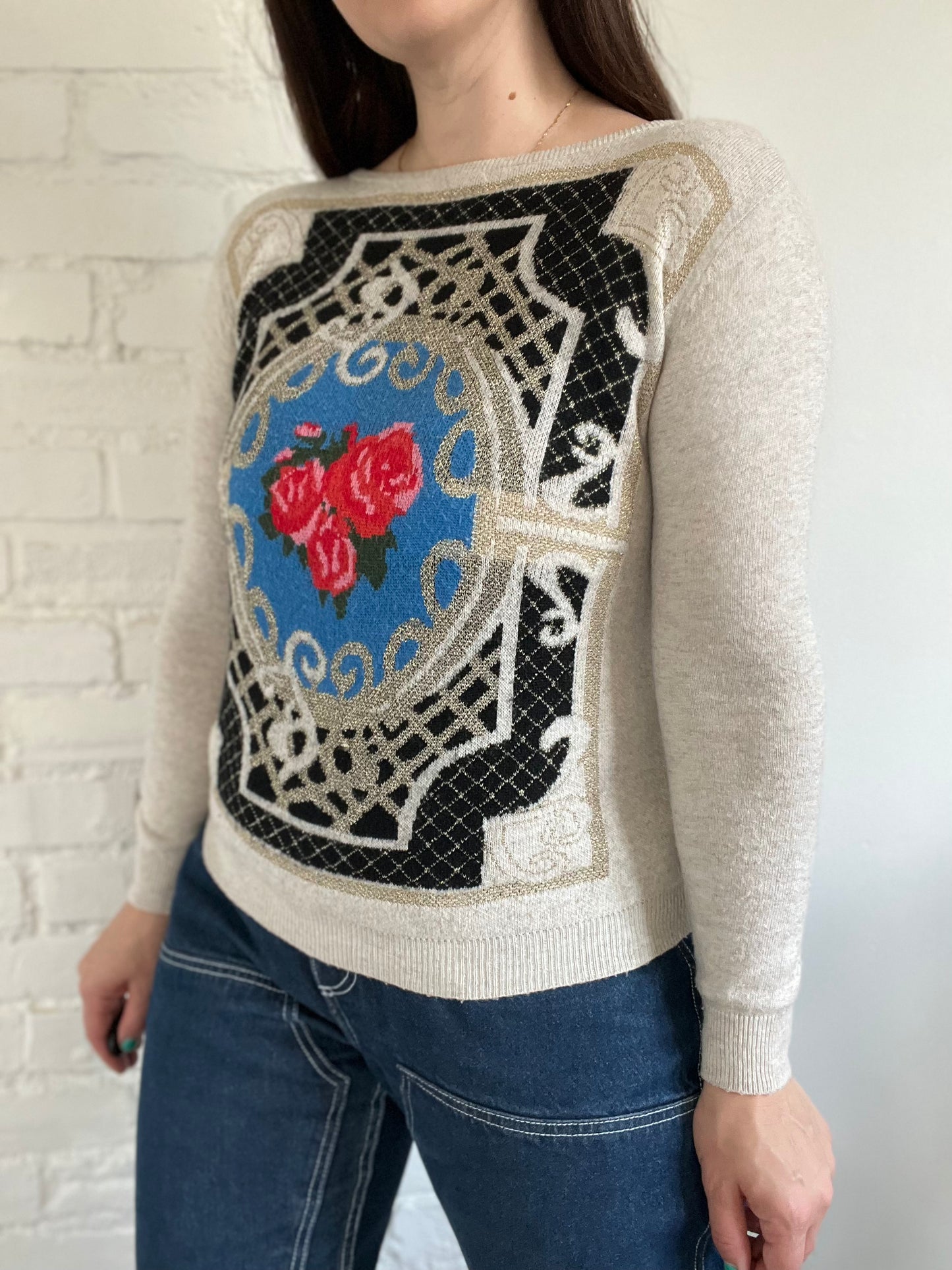 Treasure Trove Roses Sweater - S