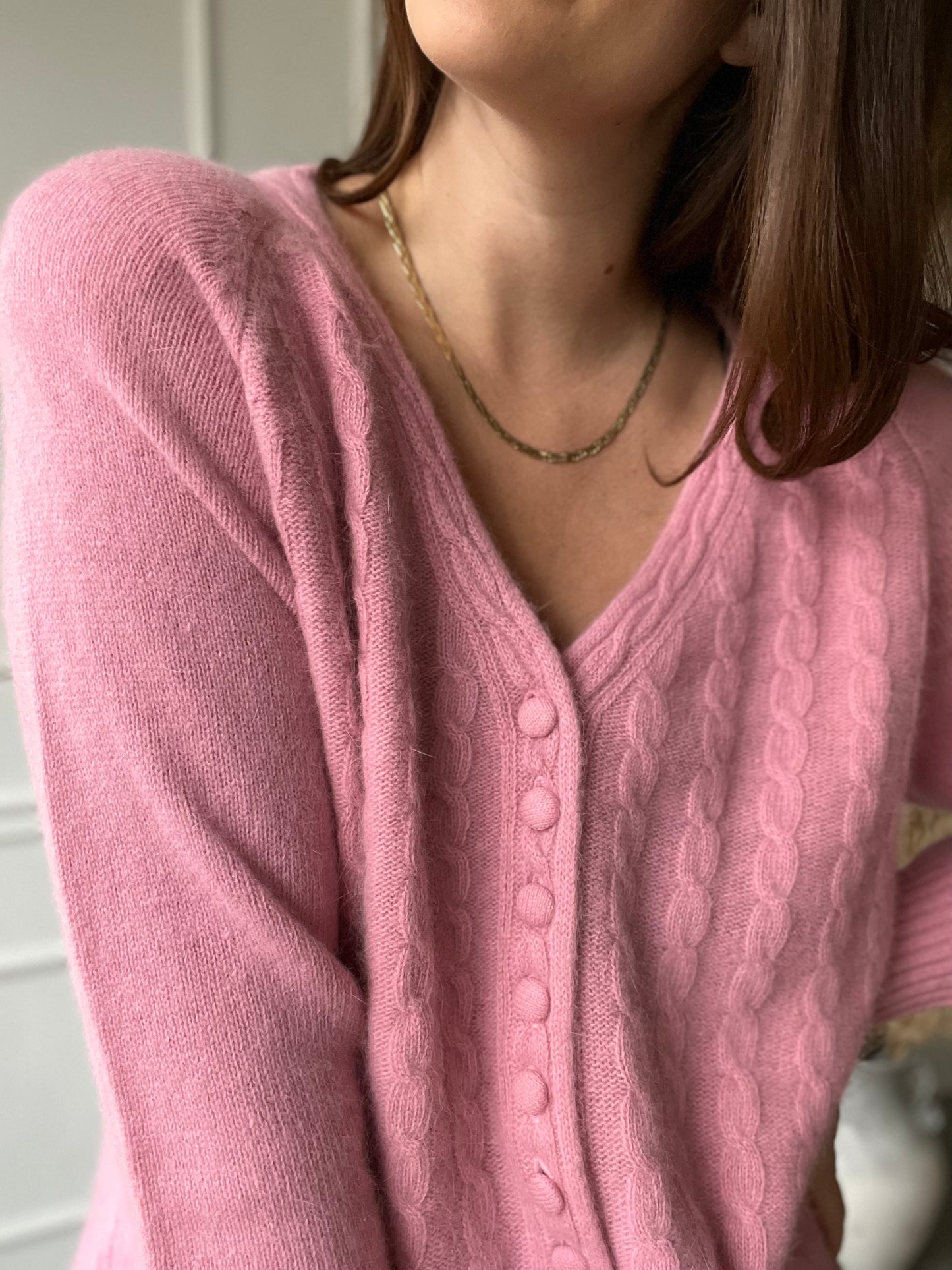 Blush Lambswool Sweater - Size L