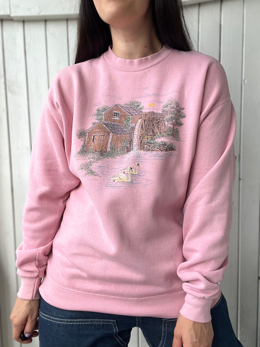 Swan Lake Pink Crewneck - Size XL