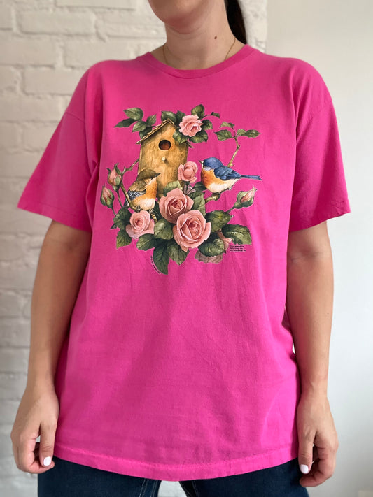 Hot Pink Cottage Tee - Size XL