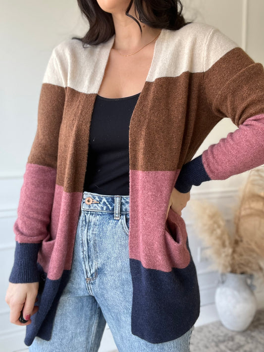 Madwell Kent Striped Cardigan - Size M