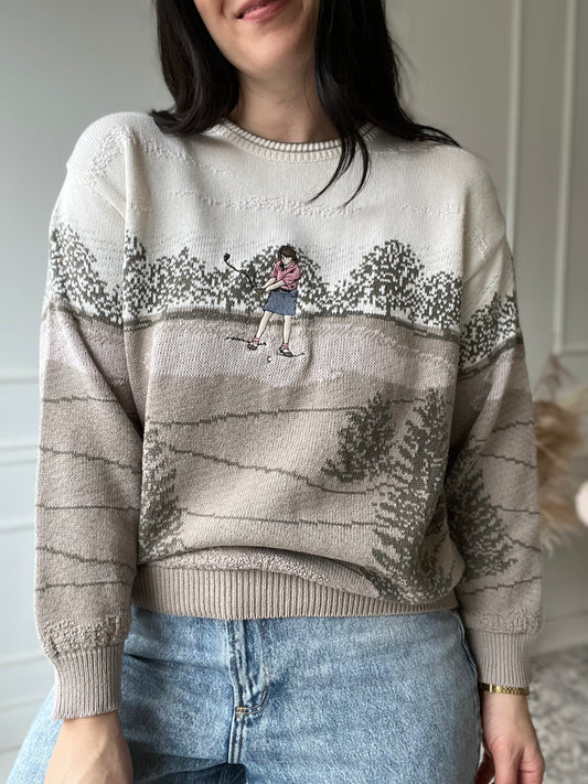 Vintage Northern Reflections Golf Sweater - Size M/L