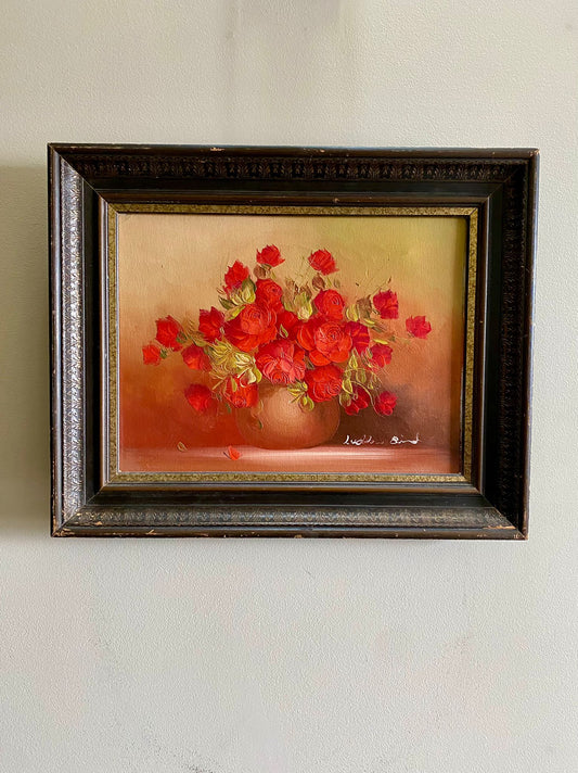 Floral Oil Painting - 17x21 inches