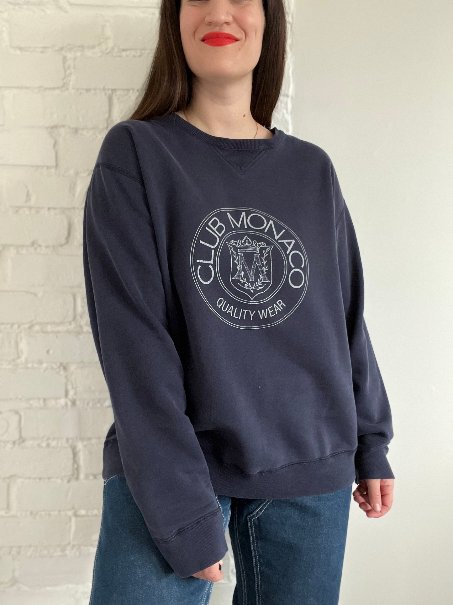 Vintage Club Monaco Heritage Crest Sweater - Mens L