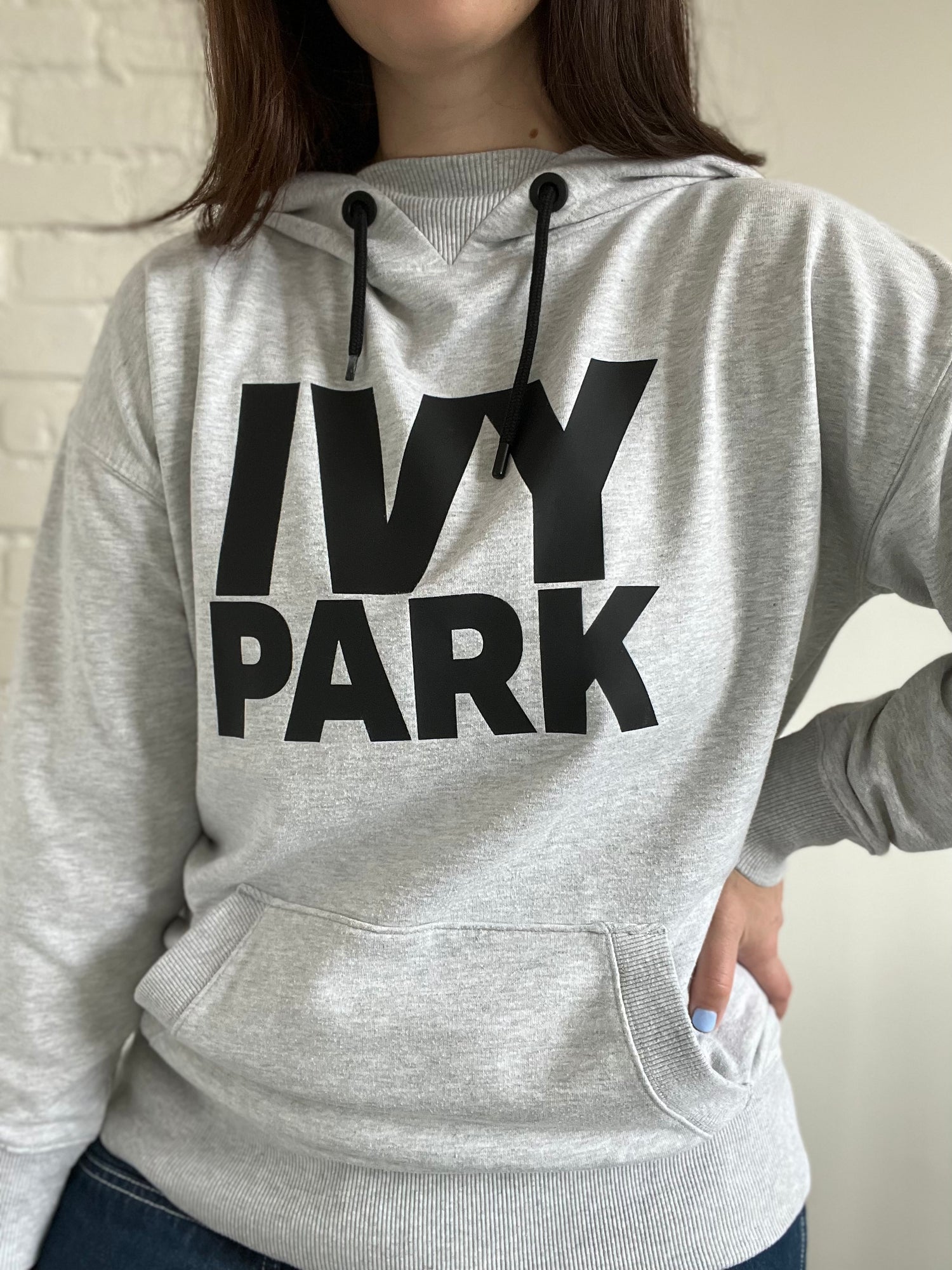 Ivy park gray hoodie hot sale