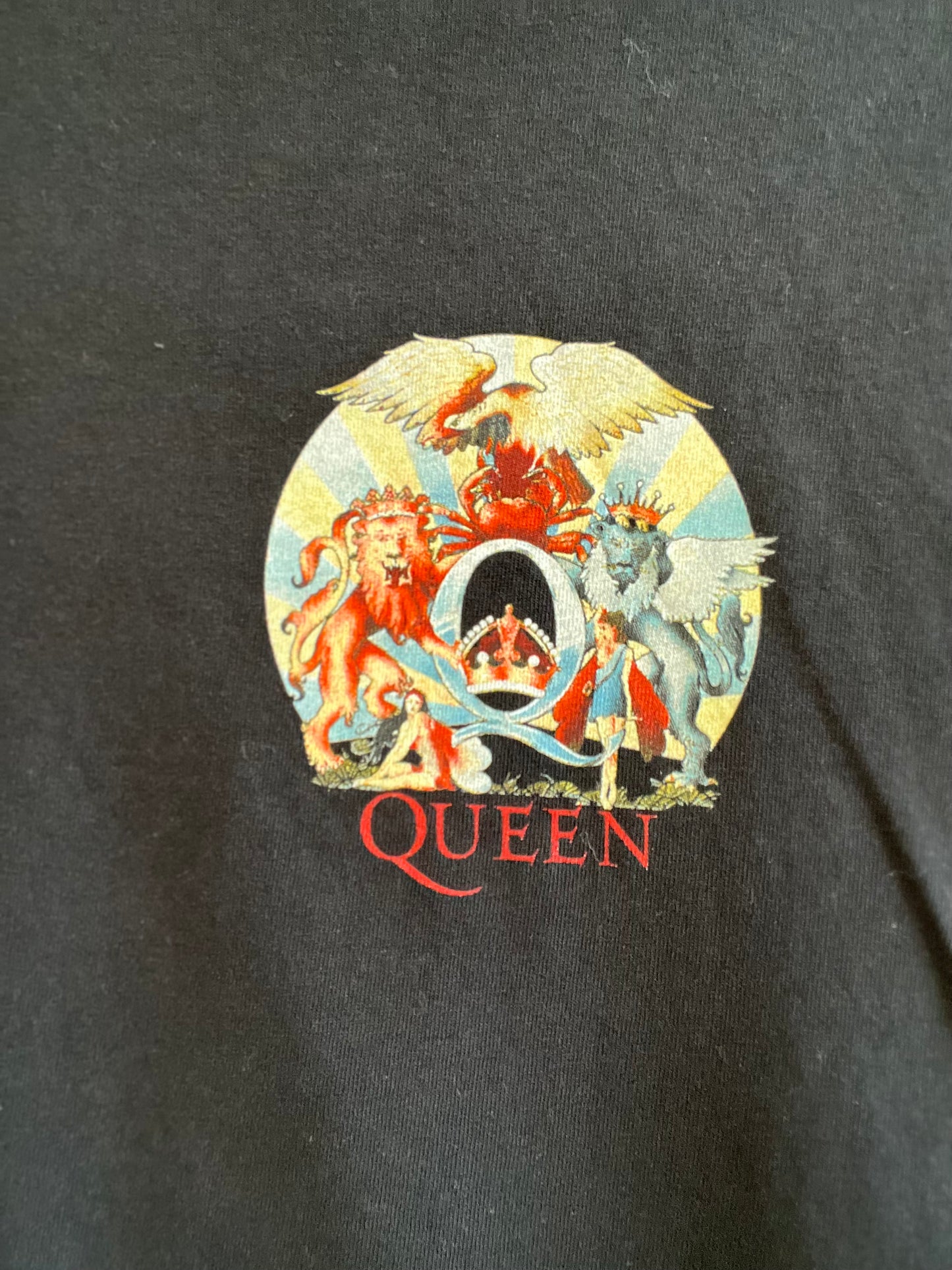 2000s Queen Crest Logo T-shirt - M