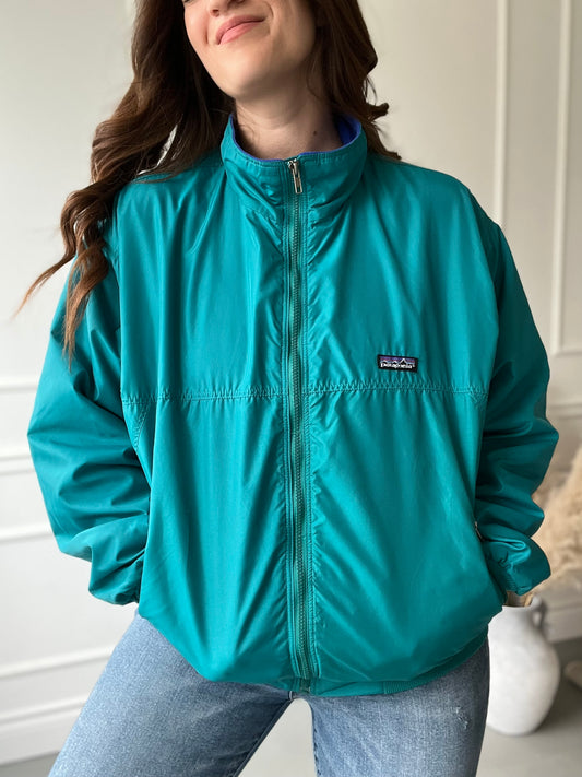 90s Patagonia Fleece Windbreaker - Size L