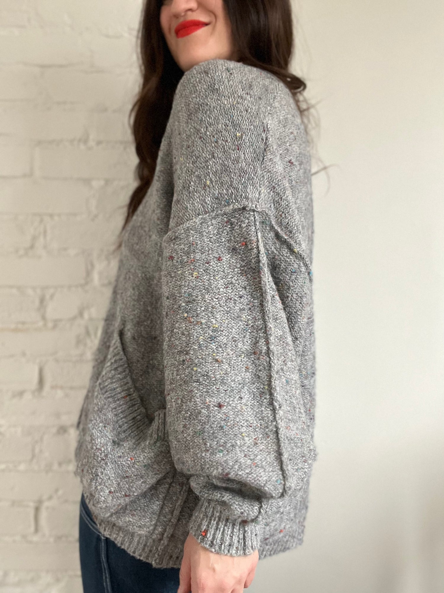 Grey sales slouchy cardigan