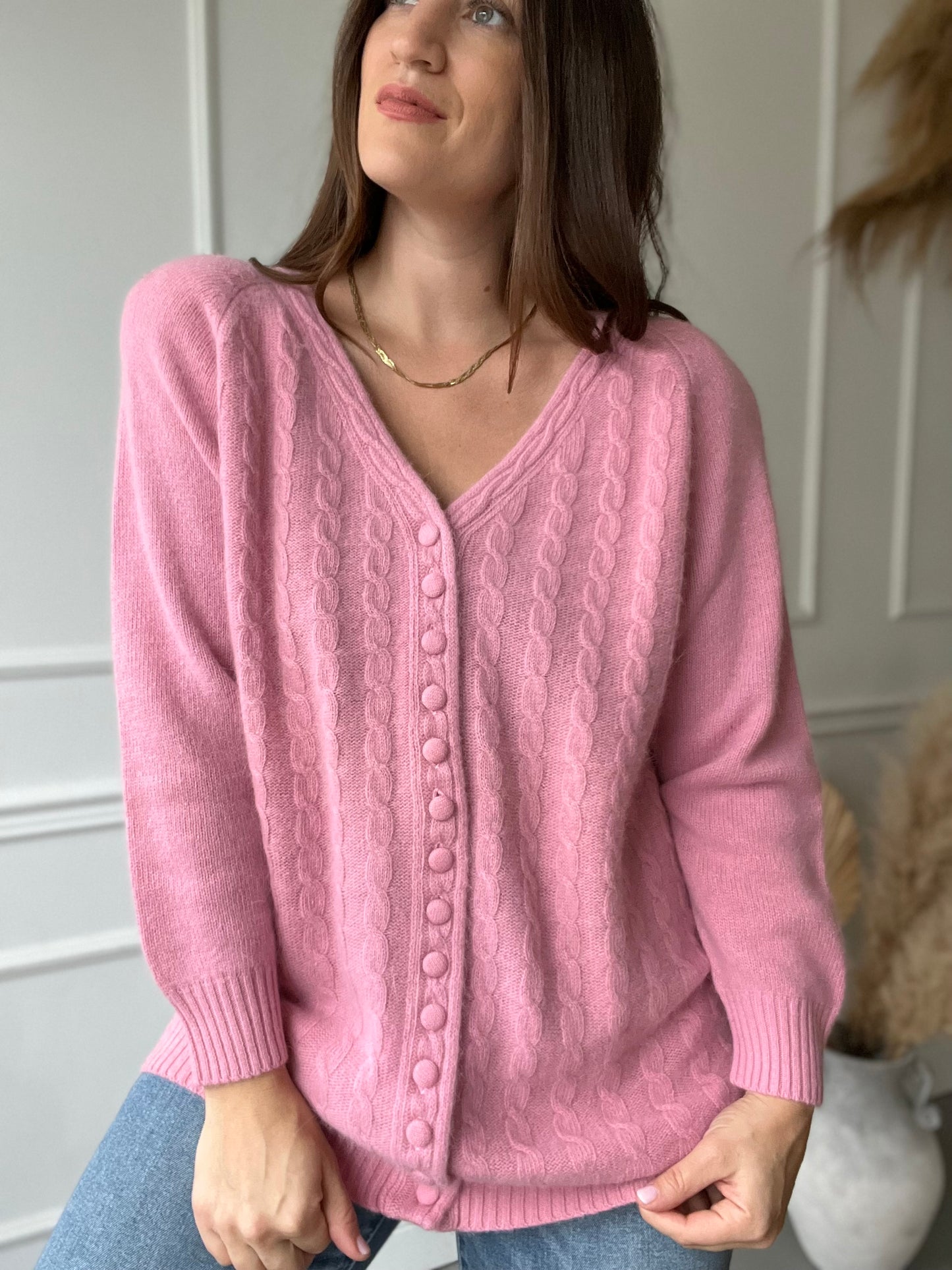 Blush Lambswool Sweater - Size L