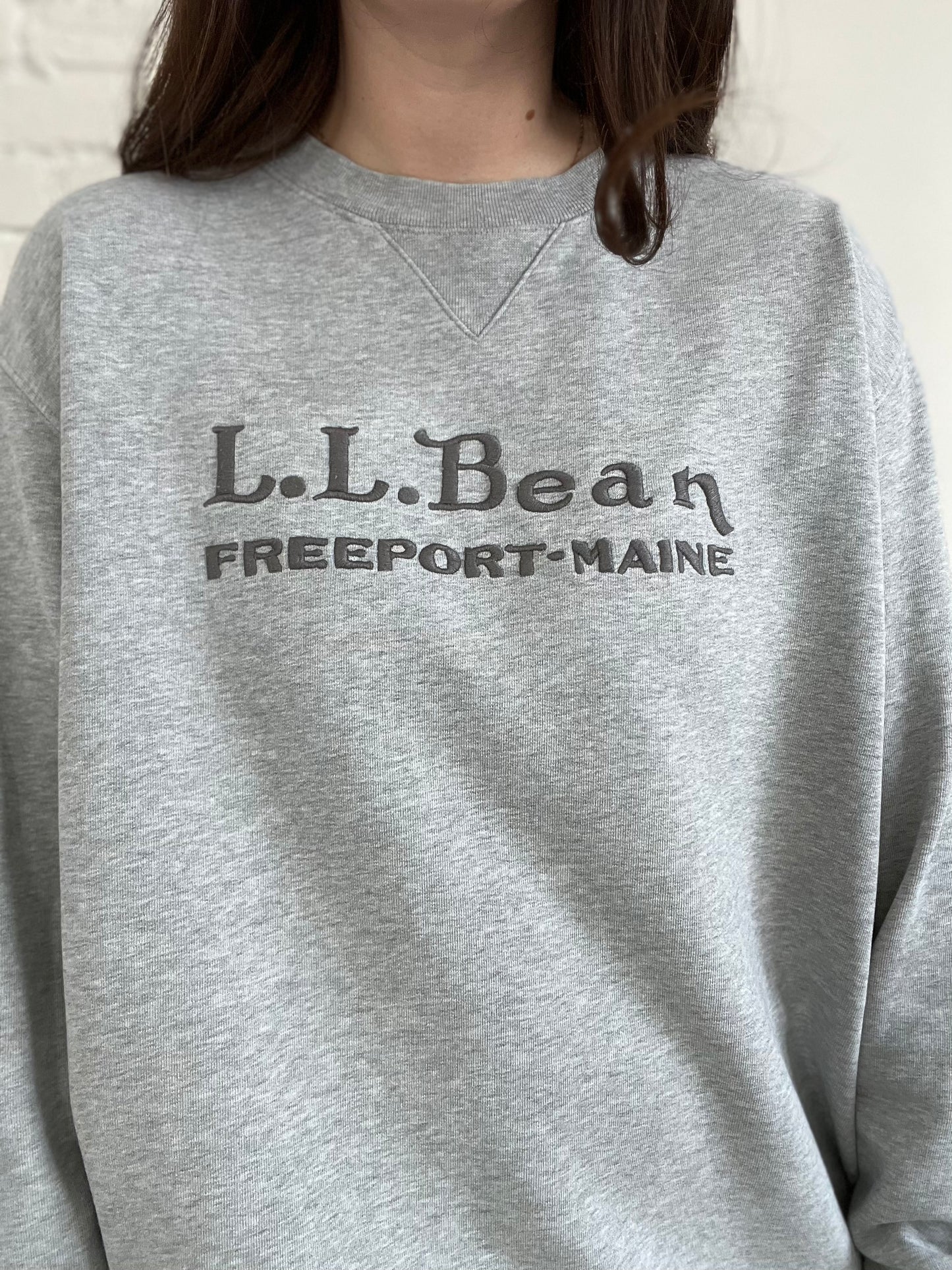 L.L. Bean Embroidered Crewneck - XL