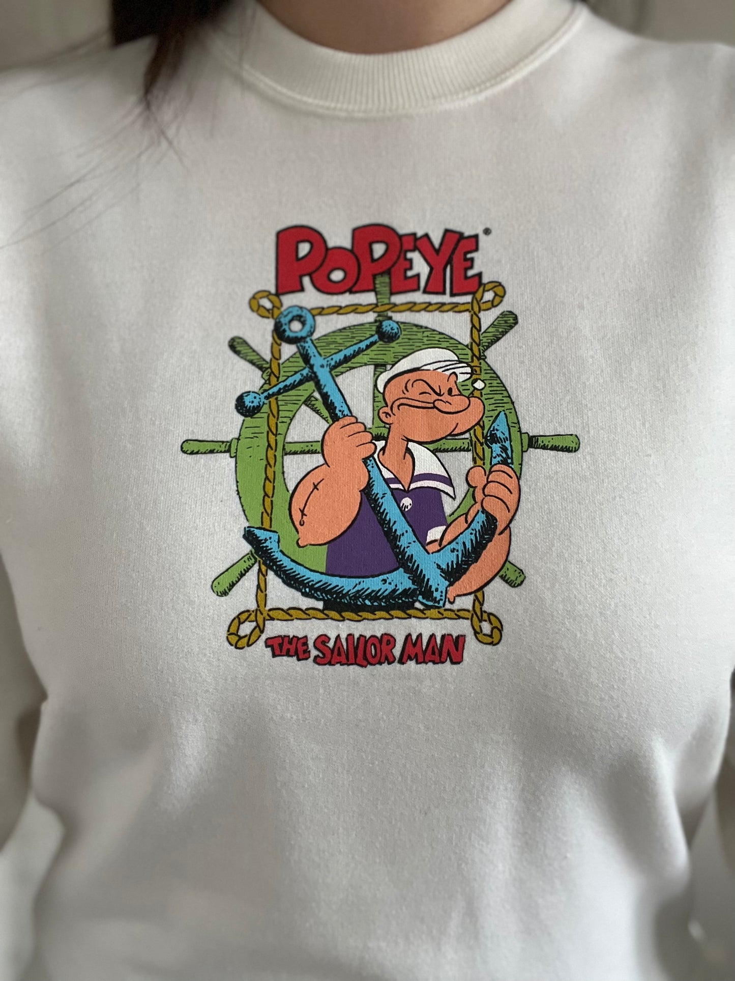 Vintage Popeye Crewneck Sweater - Size L
