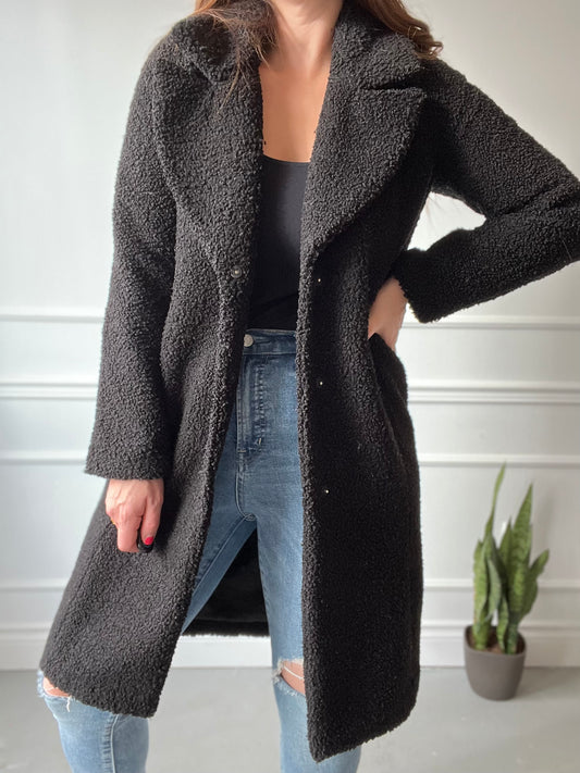 Cozy Teddy Car Coat - Size XS/S