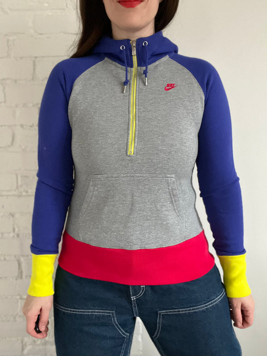 Nike Colour Block Quarter Zip - M