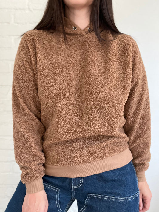 Teddy Caramel Hoodie - Size S/M