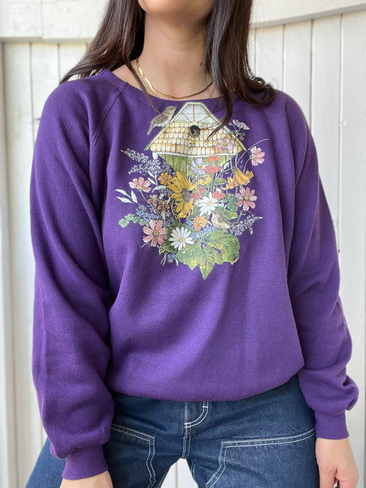 Birdhouse Cottagecore Sweater - Size L