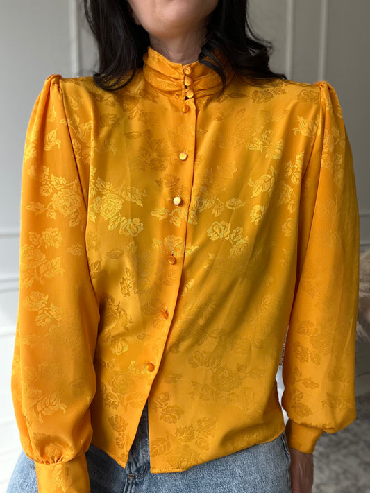 Mustard Vintage Blouse - Size M/L