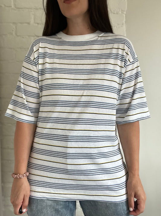 Striped Cotton T-shirt - Size M