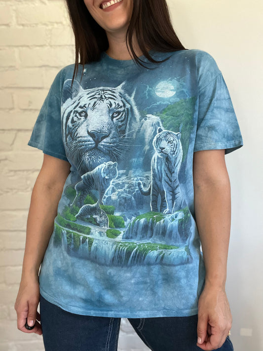 White Tiger Vintage Tshirt - Size L