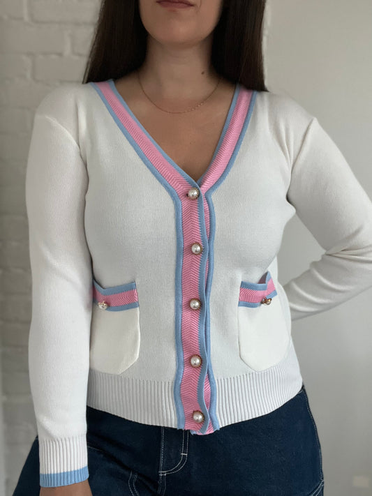 Cotton Candy Vintage Cardigan - Size M