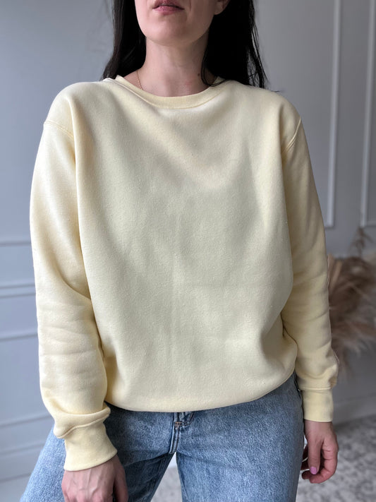 Pastel Yellow Crewneck - Size L