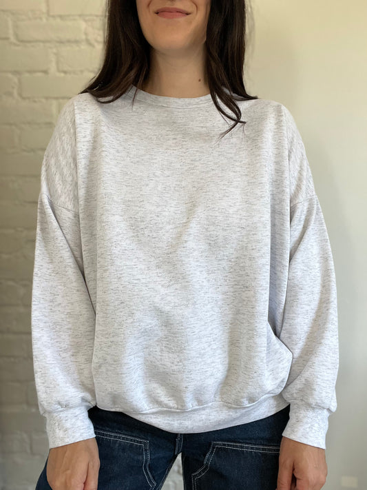 Heather Grey Relaxed Sweater - Size XL