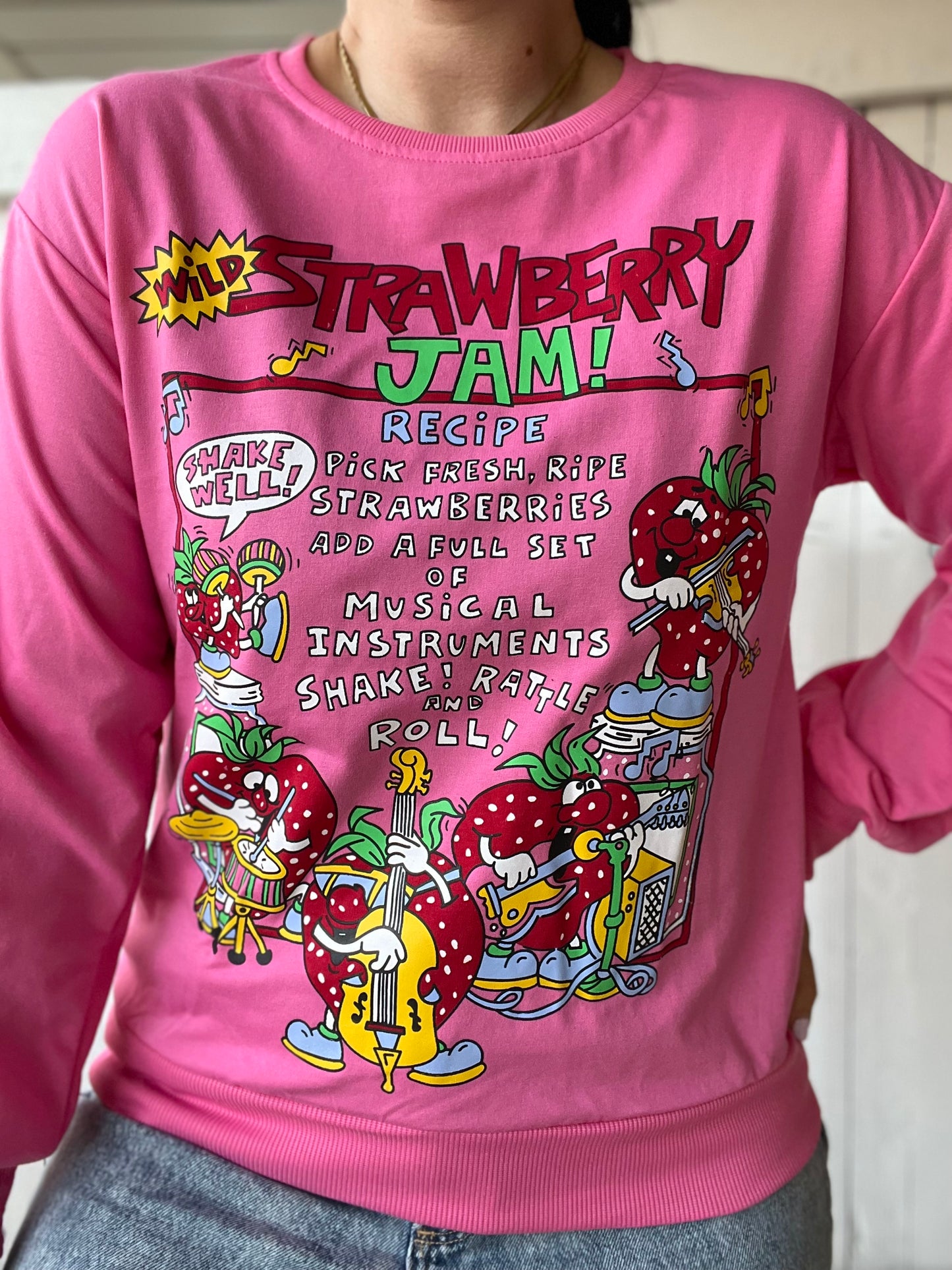 Strawberry Jam Sweater - Size M/L