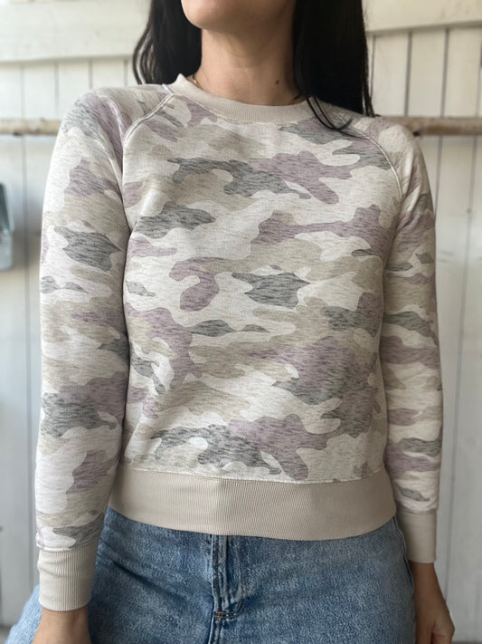 Creamy Cameo Crewneck  - Size XS