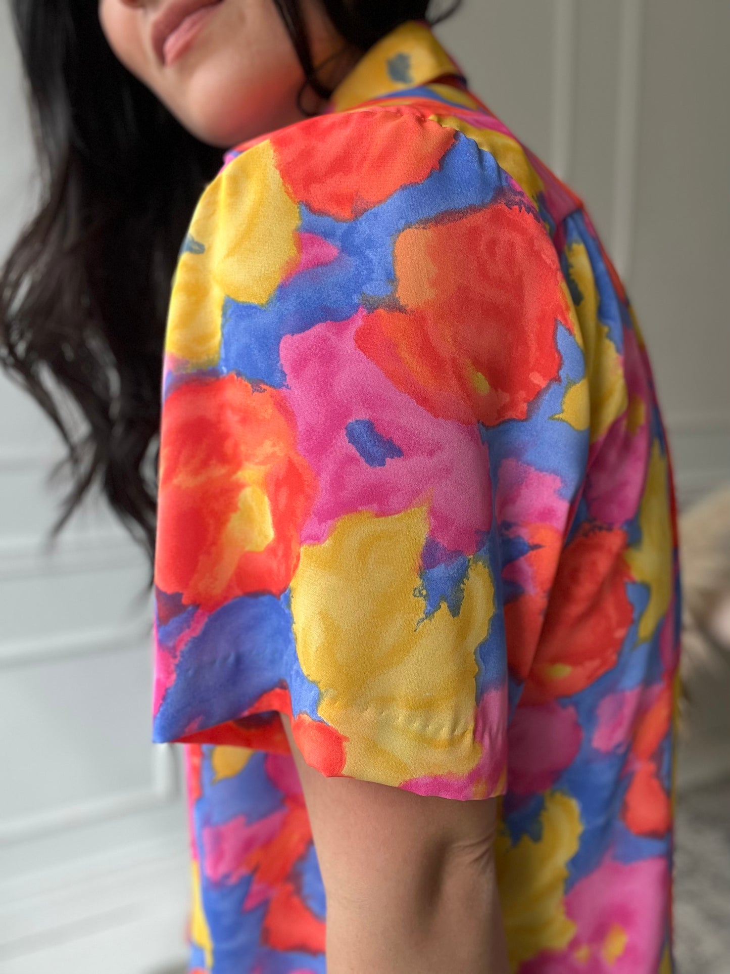 Bright Watercolour Shirt - Size M/L