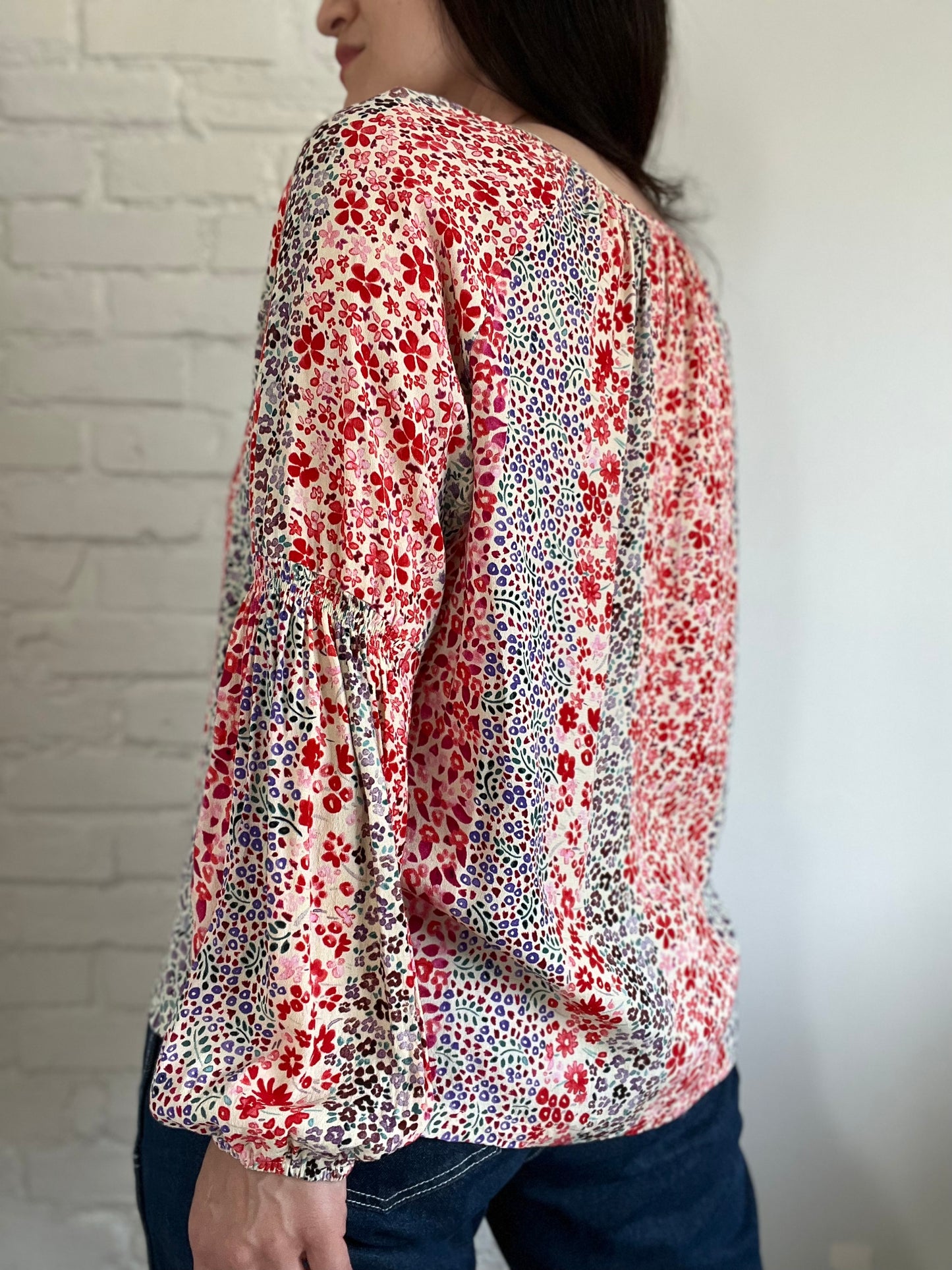 Suncoo Paris Boho Floral Blouse - Size L