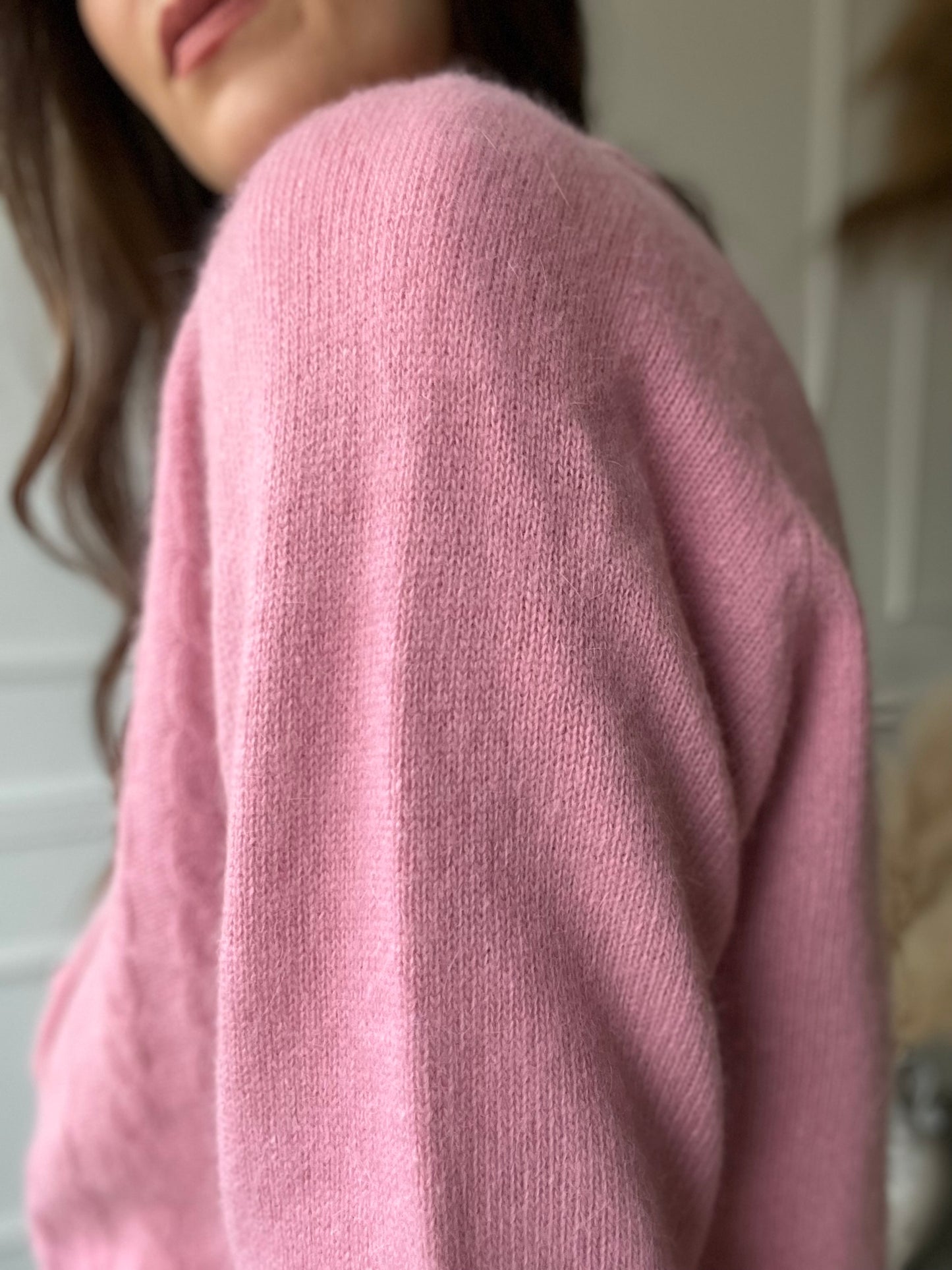 Blush Lambswool Sweater - Size L