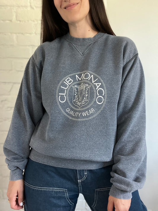 Vintage Club Monaco Heritage Crest Sweater - Size L